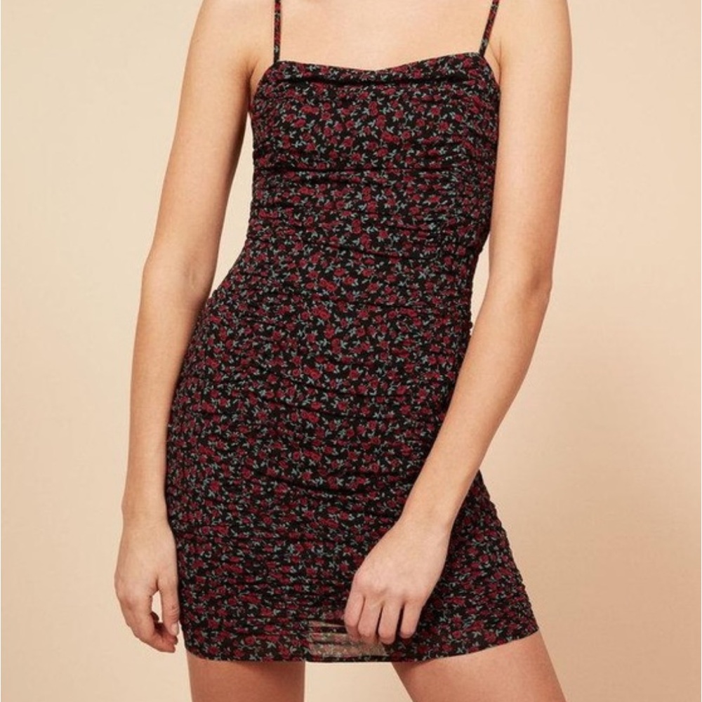 Reformation Wyatt Floral Mini Dress